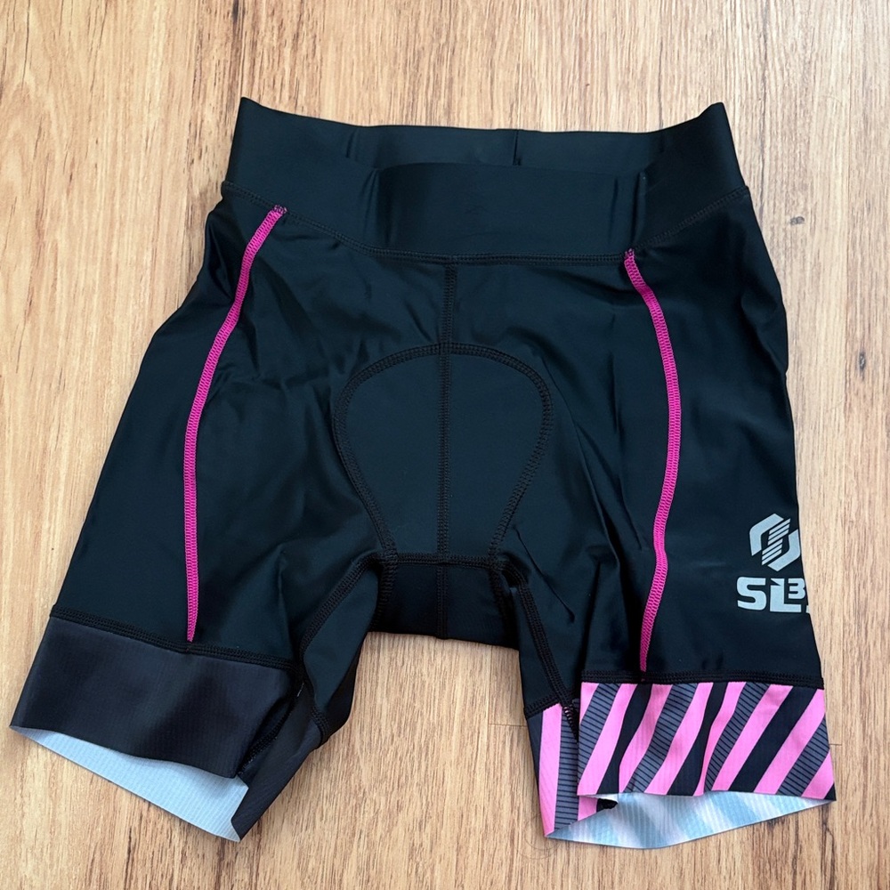 SLS3 triathalon race shorts black and pink size small